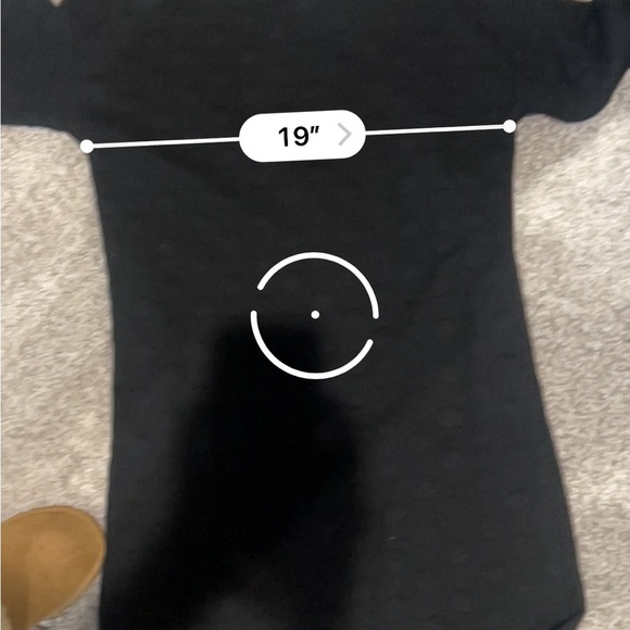 Joan Vass Women's Chic Black 3/4 Sleeve Textured Dot Shift Dress Sz:MP/1P - Picture 10 of 10